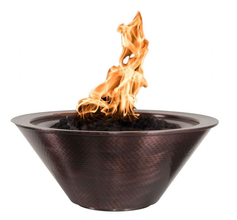 30 Inch Copper Outdoor Propane Fire Bowl By The Outdoor Plus