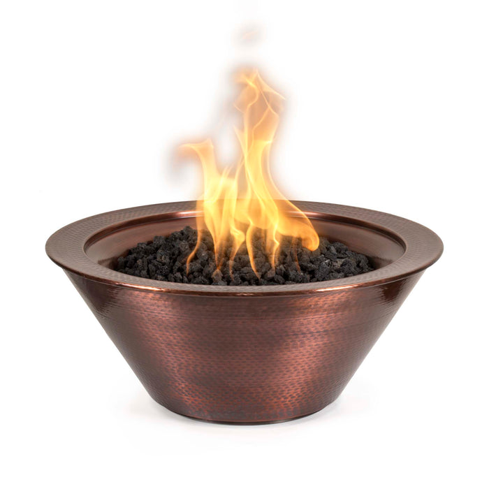 30 Inch Copper Outdoor Propane Fire Bowl By The Outdoor Plus