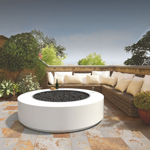 48 inch white Round Unity Fire Pit