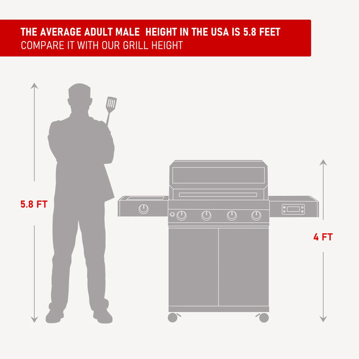 Denali 405 -Smart Gas Grill By Monument Grills