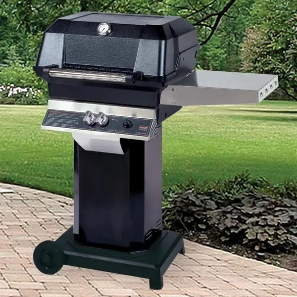 Natural Gas Portable Grill with Cast Aluminum Cart - MHP JNR4DDNS_OCOLB_OCN