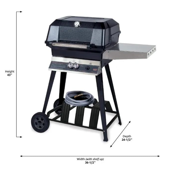 MHP JNR4DDNS_JCN4 Natural Gas Grill with Portable 4-Leg Open Cart