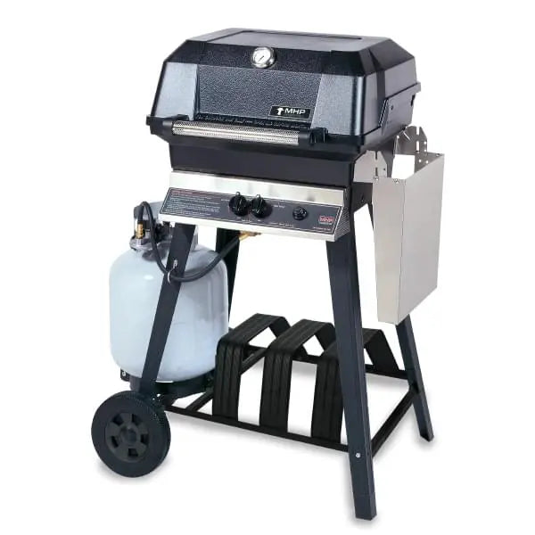 JNR4DD-P Gas Grill with Portable 4-Leg Open Cart and 8-Inch Wheels