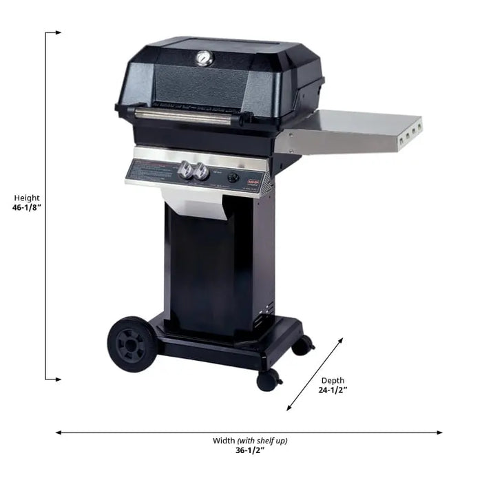 MHP JNR4DDNS_OCOLB_OMN Natural Gas Portable Grill with Premium Mobility Cart