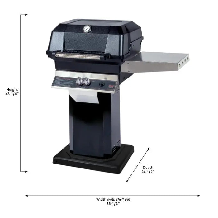 MHP JNR4DD Natural Gas Grill with Patio Mount - JNR4DDNS_OCOLB_OPN