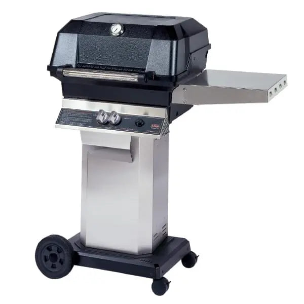 JNR4DD-N Natural Gas Grill with Portable Cart Base and 8-Inch Wheels & Locking Casters