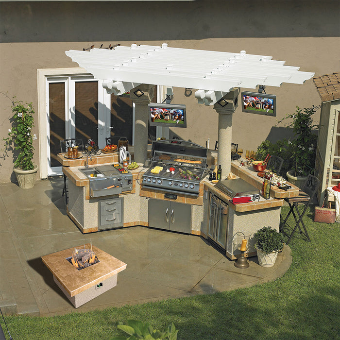 outdoor kitchen bbq island