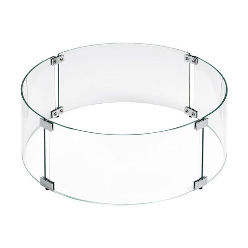 round glass guard for round fire pits